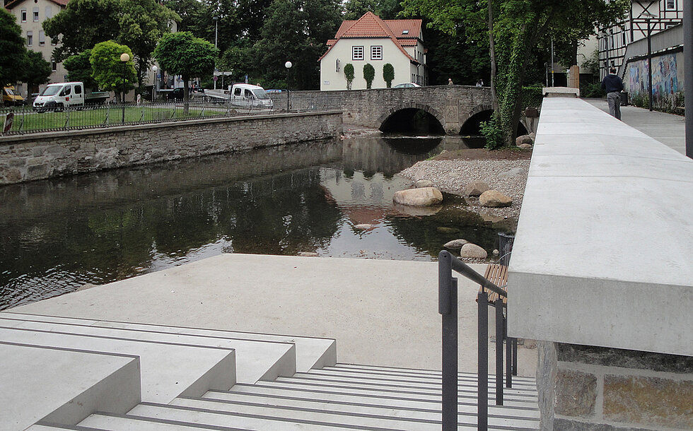 Fußgängerbrücke Stadtbadareal Göttingen
